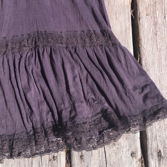 Boho grey crinkle dress - Picture 4 of 7